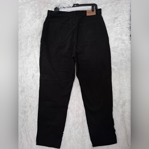 Lauren Ralph Lauren Jeans Women’s Plus Size  Straight High Rise Size 16 Black - Picture 3 of 14